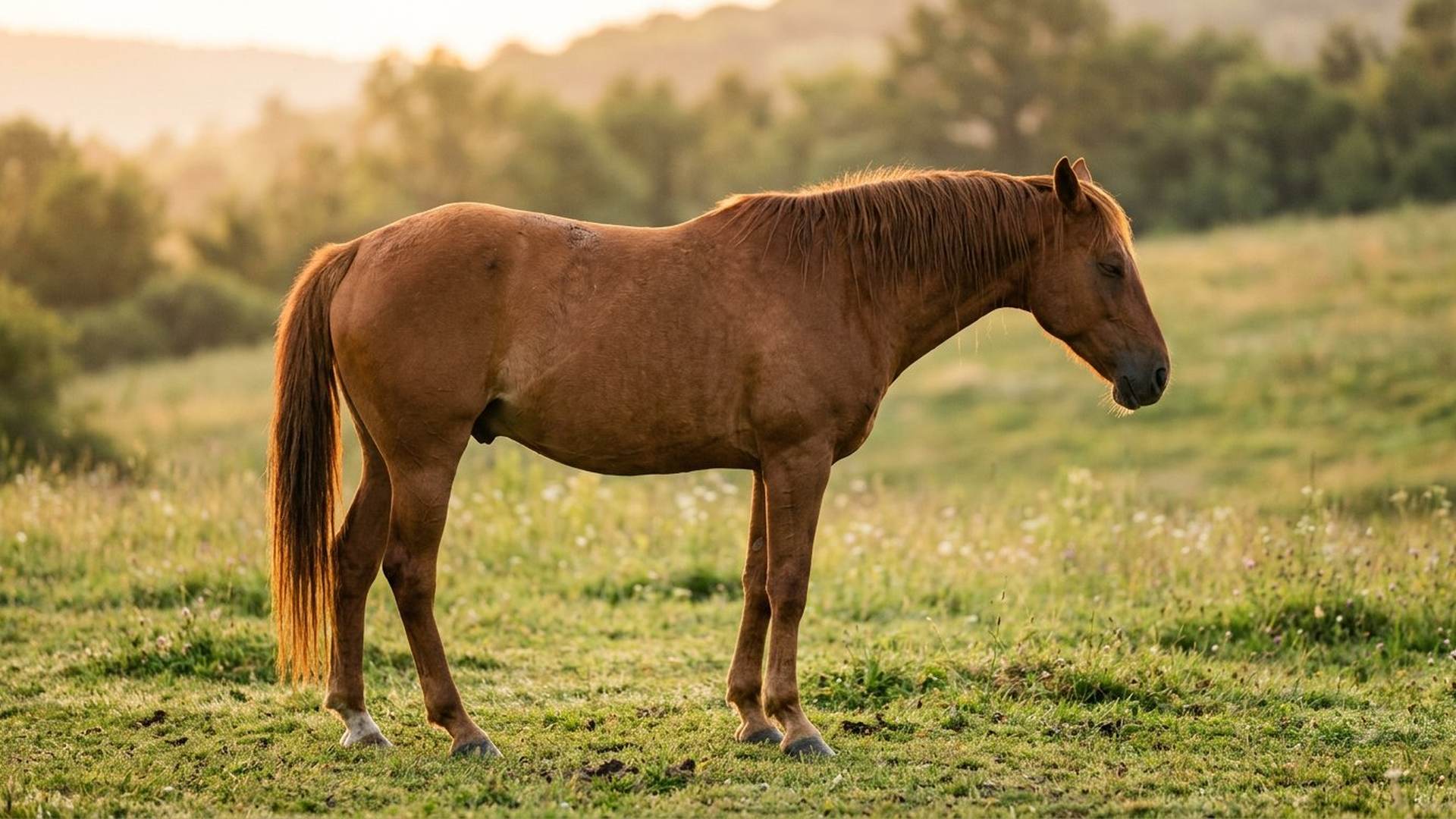 Le cheval qui se repose debout — reconstitution numérique