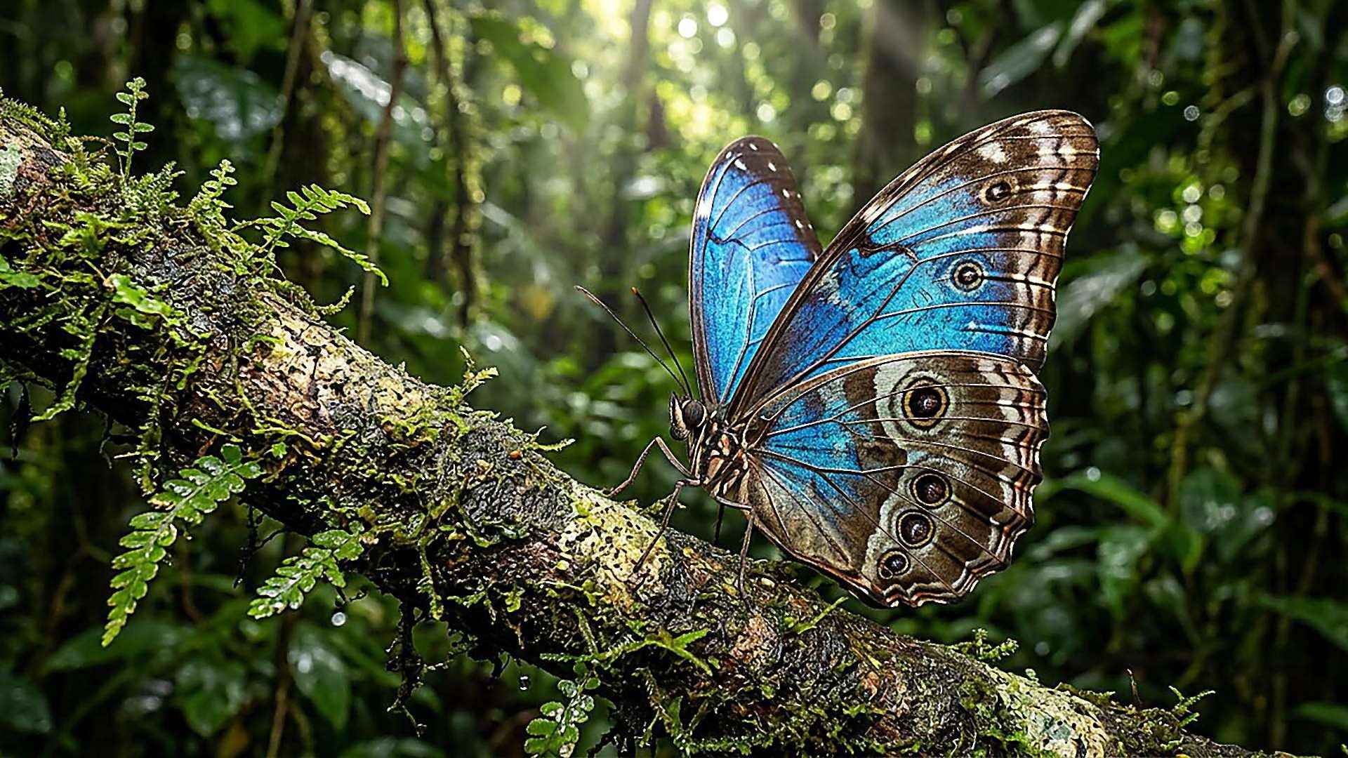 Les couleurs et la surface du morpho — reconstitution numérique