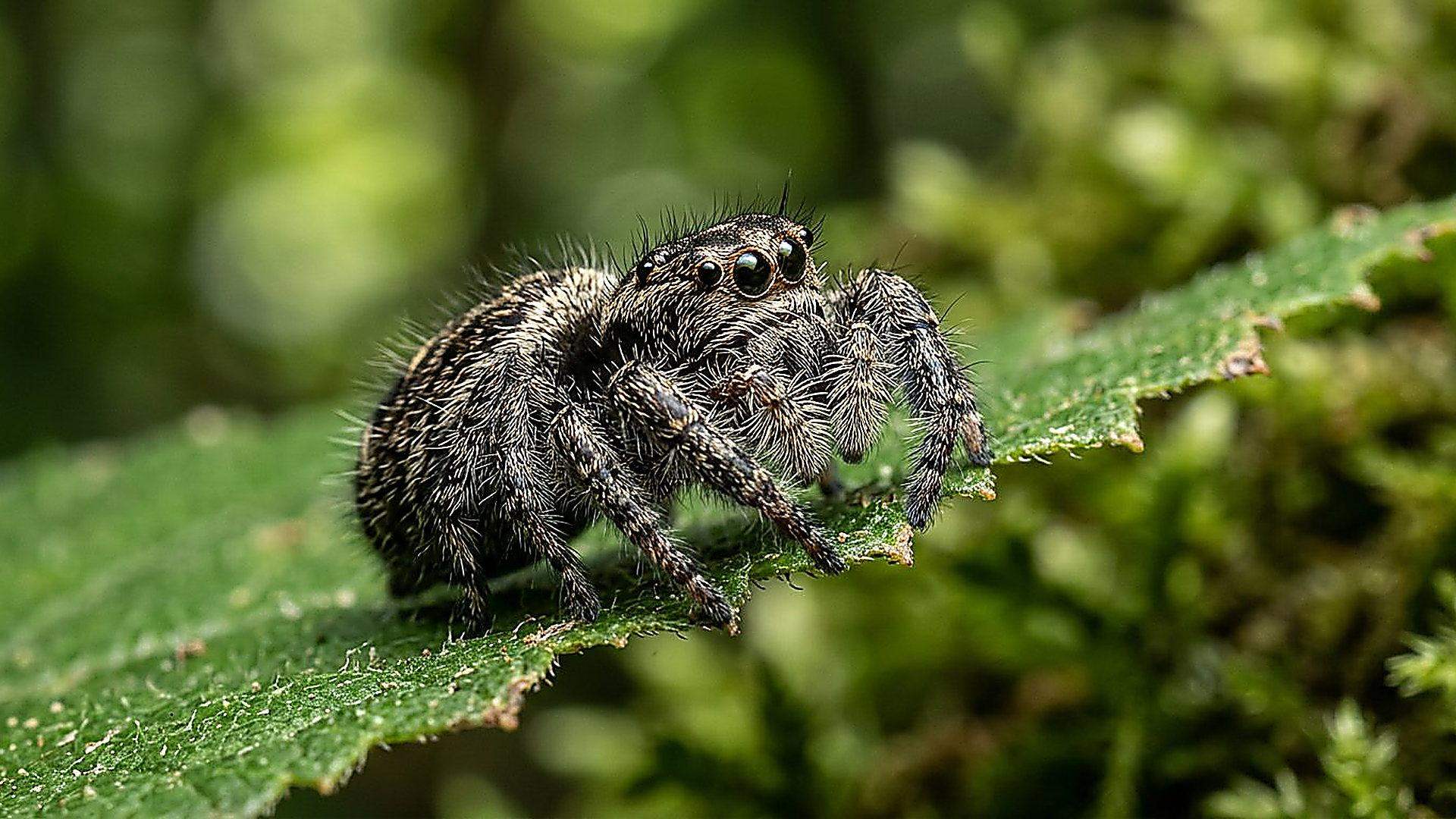 L’araignée qui mesure la distance avec le flou — reconstitution numérique